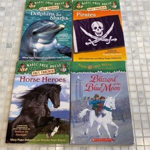 Magic Tree House - 3 Fact Tracker books and 1 Merlin Mission Book